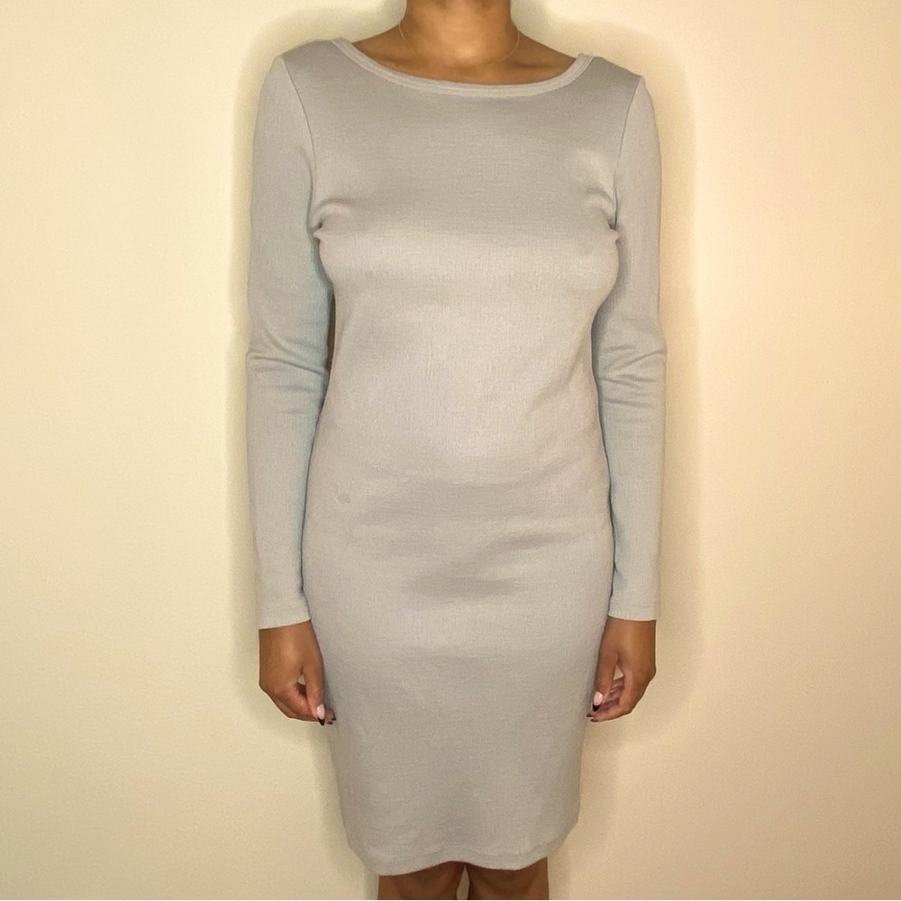 James Perse Shadow Skinny Scoop Back Bodycon Dress Size 4 Style WWG6340CU